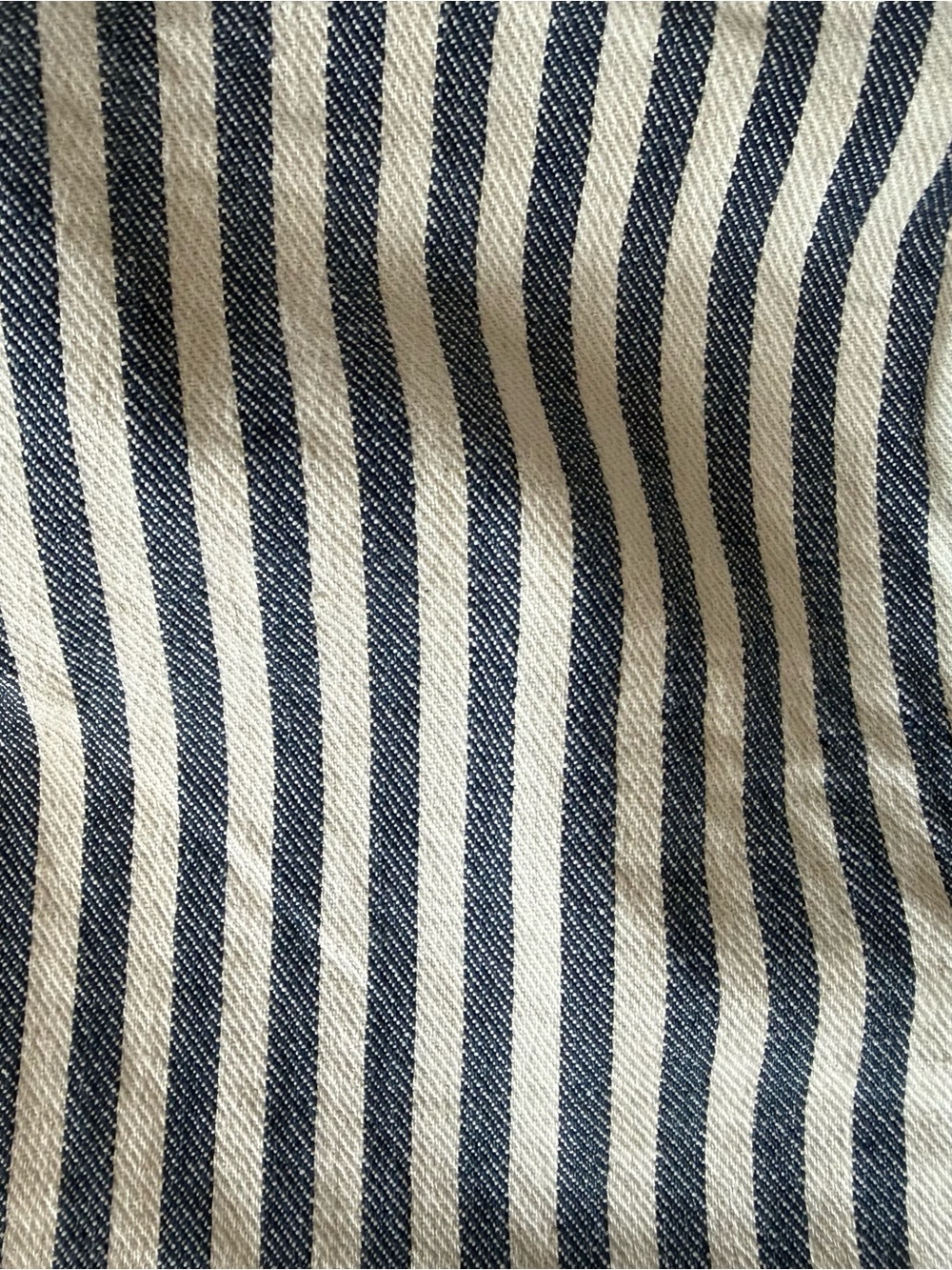 Zara Blue & White Denim Striped Bustier Crop Top / European Summer / Coastal - Picture 8 of 10